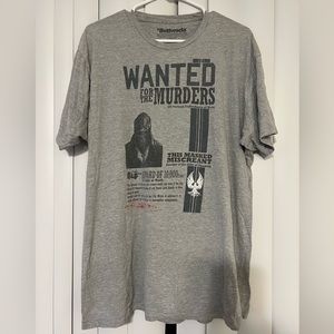 Lootcrate Exclusive Bethesda Men’s Grey Graphic Wanted T-Shirt Size XL